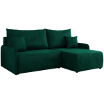 Narożnik ARPA L - strona prawa - ciemnozielony, welwet