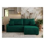 Narożnik ARPA L - strona prawa - ciemnozielony, welwet