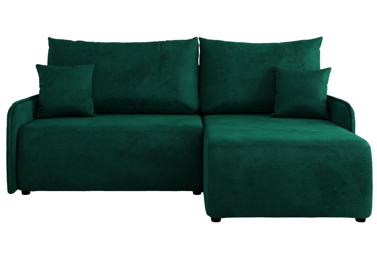 Narożnik ARPA L - strona prawa - ciemnozielony, welwet