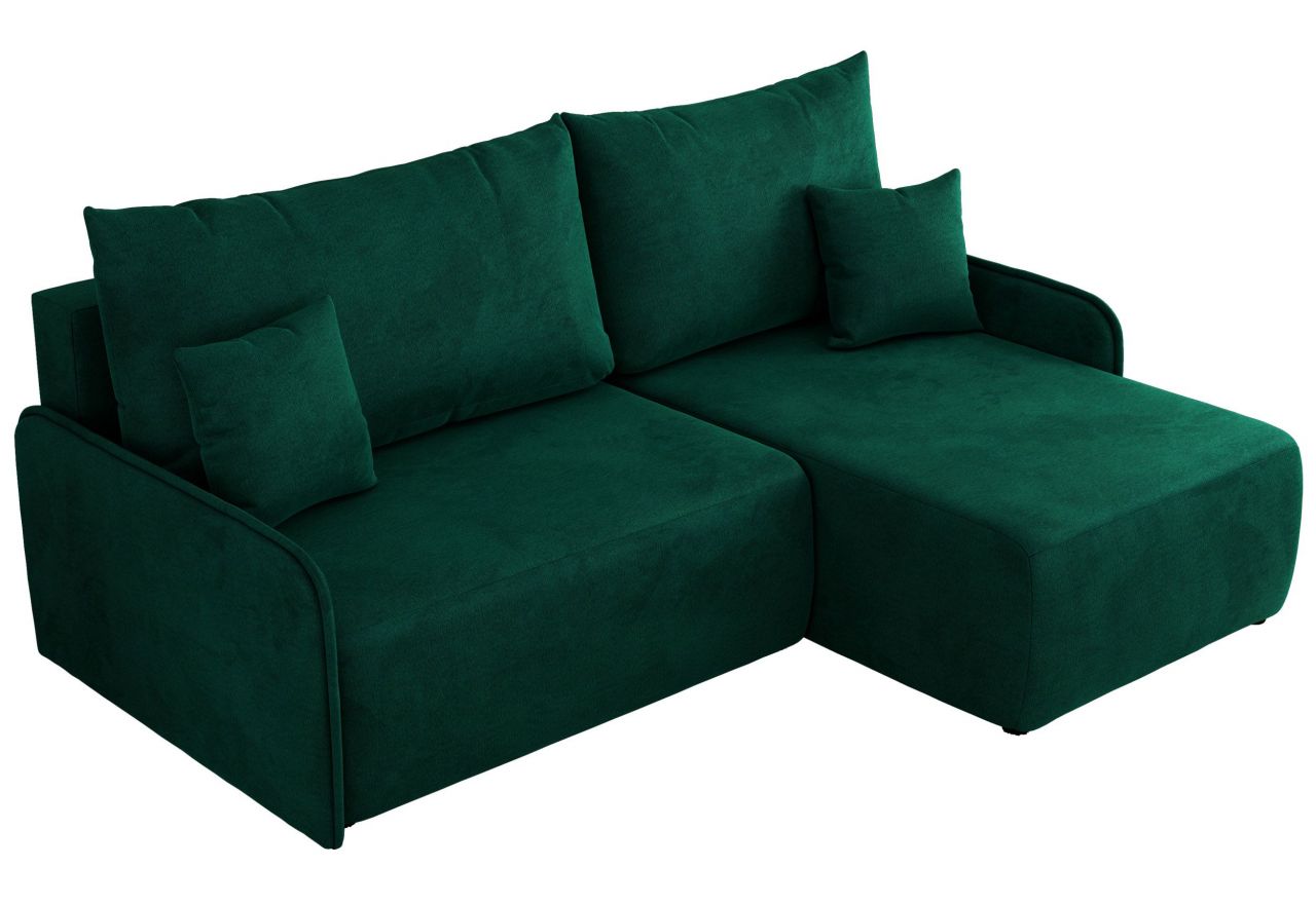 Narożnik ARPA L - strona prawa - ciemnozielony, welwet