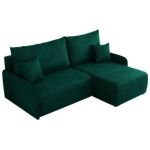 Narożnik ARPA L - strona prawa - ciemnozielony, welwet