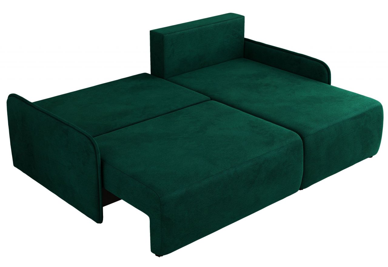 Narożnik ARPA L - strona prawa - ciemnozielony, welwet