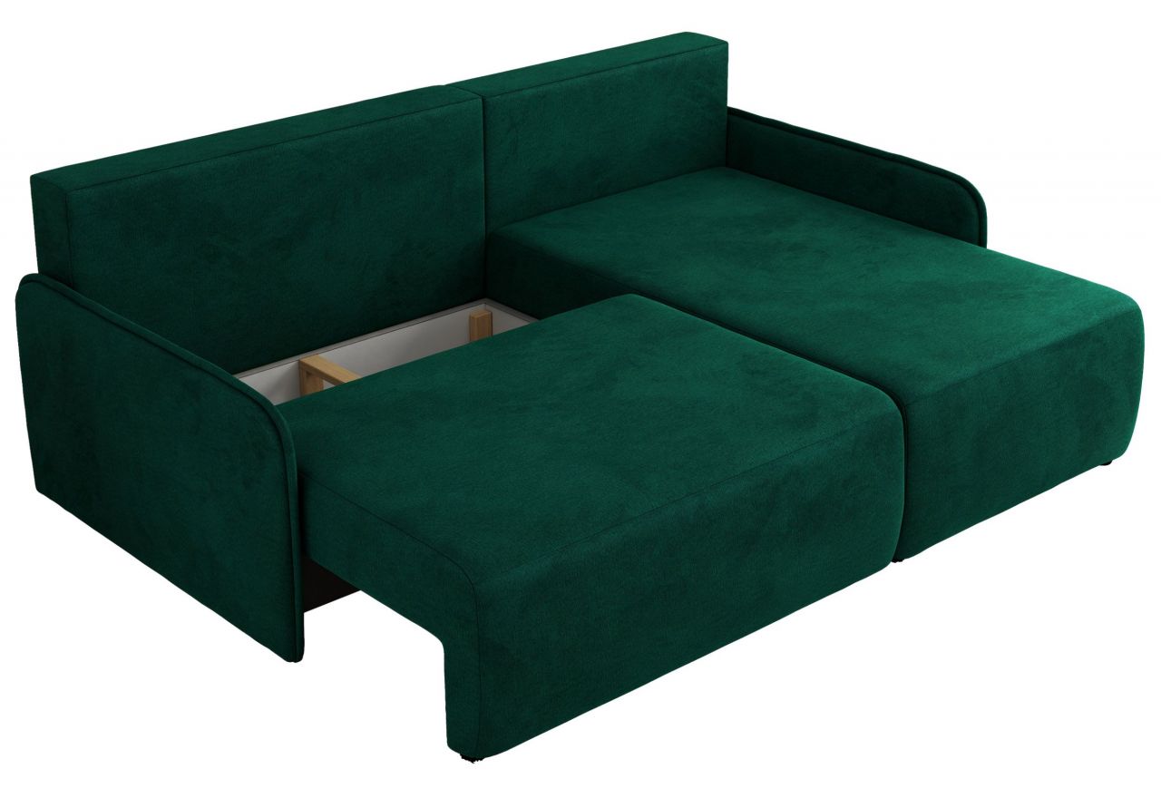Narożnik ARPA L - strona prawa - ciemnozielony, welwet
