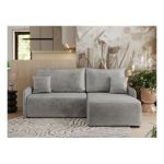 Narożnik ARPA L - strona prawa - jasnoszary, welwet