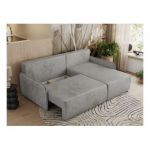 Narożnik ARPA L - strona prawa - jasnoszary, welwet