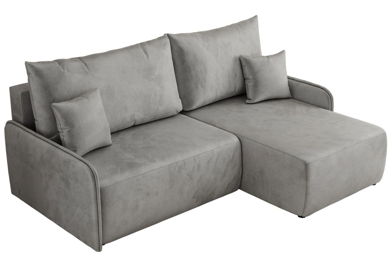 Narożnik ARPA L - strona prawa - jasnoszary, welwet