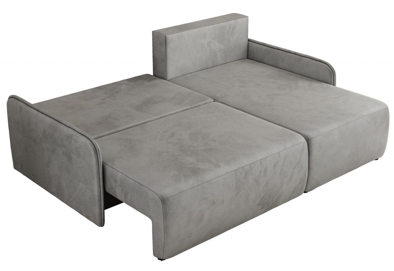 Narożnik ARPA L - strona prawa - jasnoszary, welwet