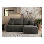 Narożnik ARPA L - strona prawa - ciemnoszary, welwet