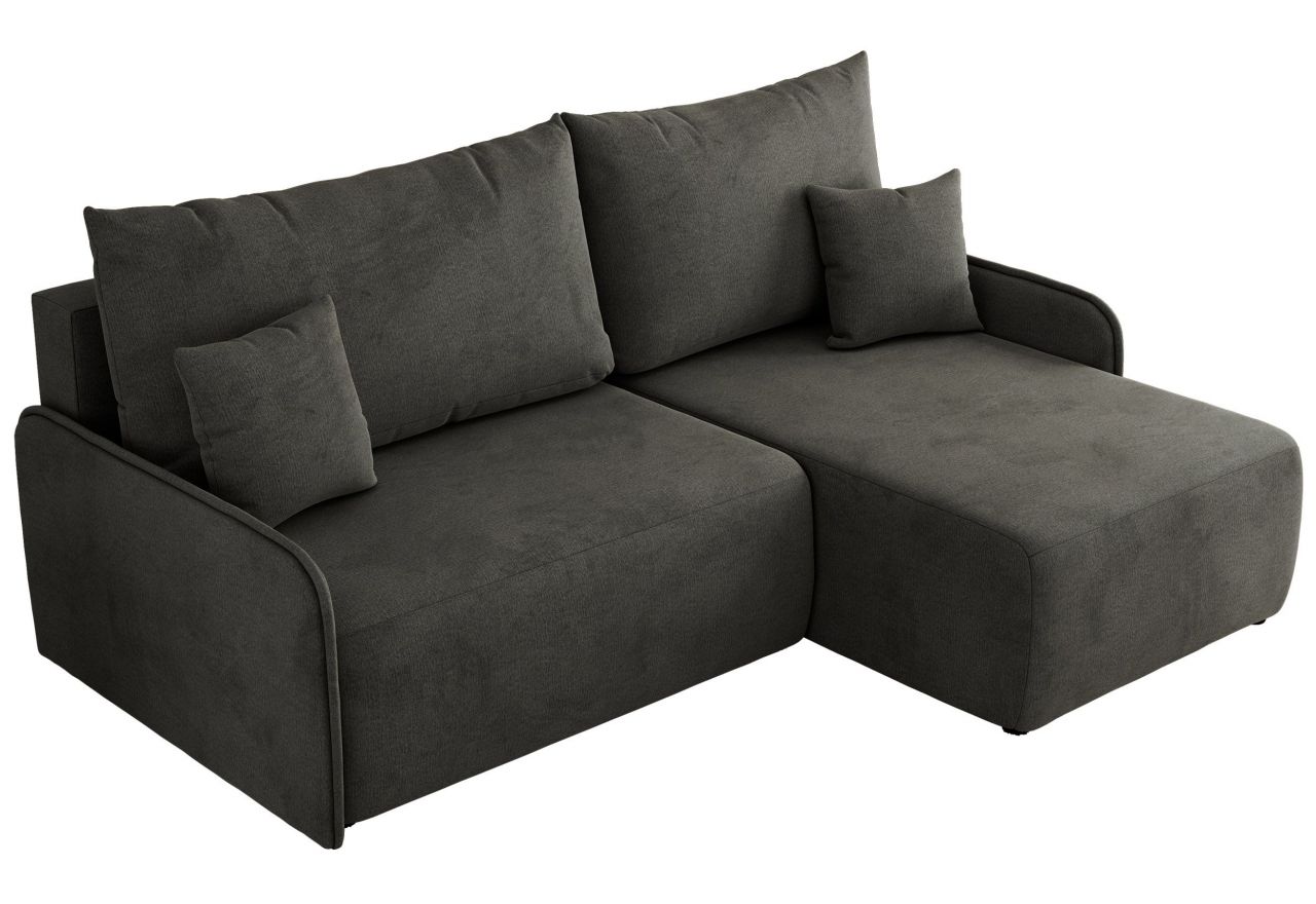 Narożnik ARPA L - strona prawa - ciemnoszary, welwet