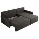 Narożnik ARPA L - strona prawa - ciemnoszary, welwet