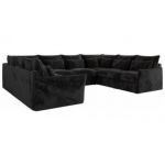 Narożnik - VERSO U 8M - uniwersalny - ciemnoszary, plusz