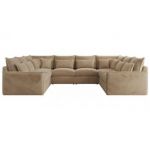 Narożnik - VERSO U 8M - uniwersalny - beżowy, plusz