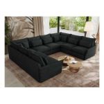 Narożnik - VERSO U 8M - uniwersalny - ciemnoszary, struktura