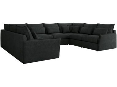 Narożnik - VERSO U 8M - uniwersalny - ciemnoszary, struktura