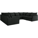 Narożnik - VERSO U 8M - uniwersalny - ciemnoszary, struktura