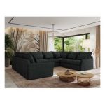 Narożnik - VERSO U 8M - uniwersalny - ciemnoszary, struktura