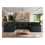 Narożnik - VERSO U 8M - uniwersalny - ciemnoszary, struktura