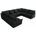 Narożnik - VERSO U 8M - uniwersalny - ciemnoszary, struktura