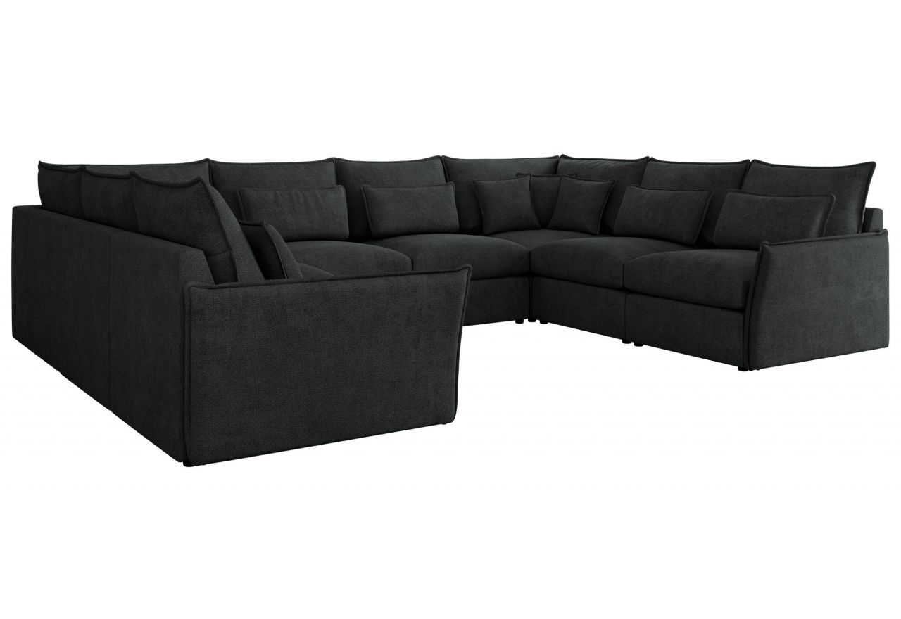 Narożnik - VERSO U 8M - uniwersalny - ciemnoszary, struktura