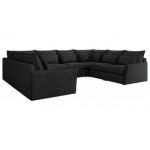 Narożnik - VERSO U 8M - uniwersalny - ciemnoszary, struktura