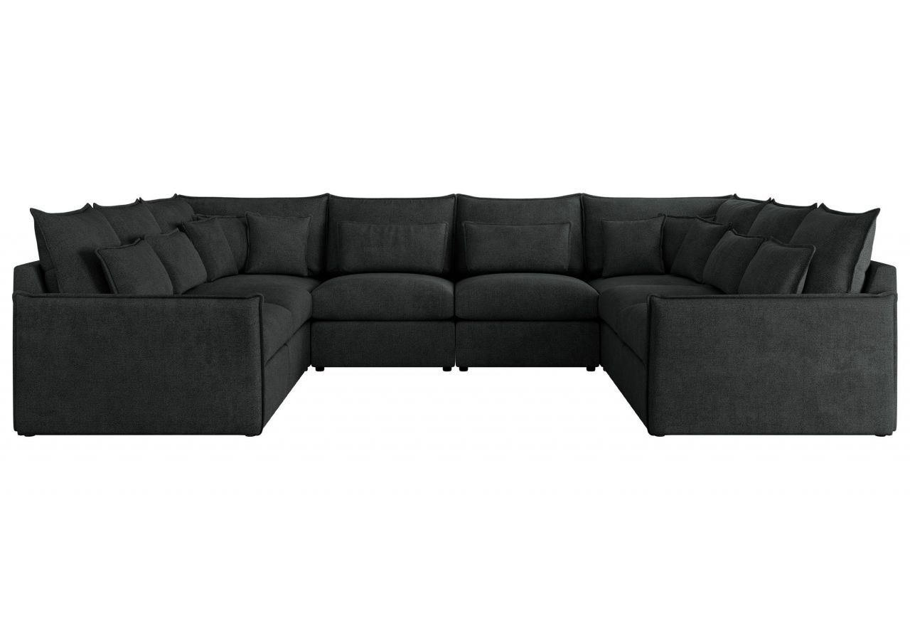 Narożnik - VERSO U 8M - uniwersalny - ciemnoszary, struktura