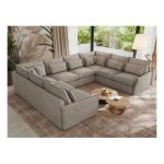 Narożnik - VERSO U 8M - uniwersalny - beżowy, struktura