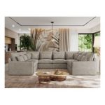 Narożnik - VERSO U 8M - uniwersalny - beżowy, struktura