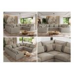 Narożnik - VERSO U 8M - uniwersalny - beżowy, struktura