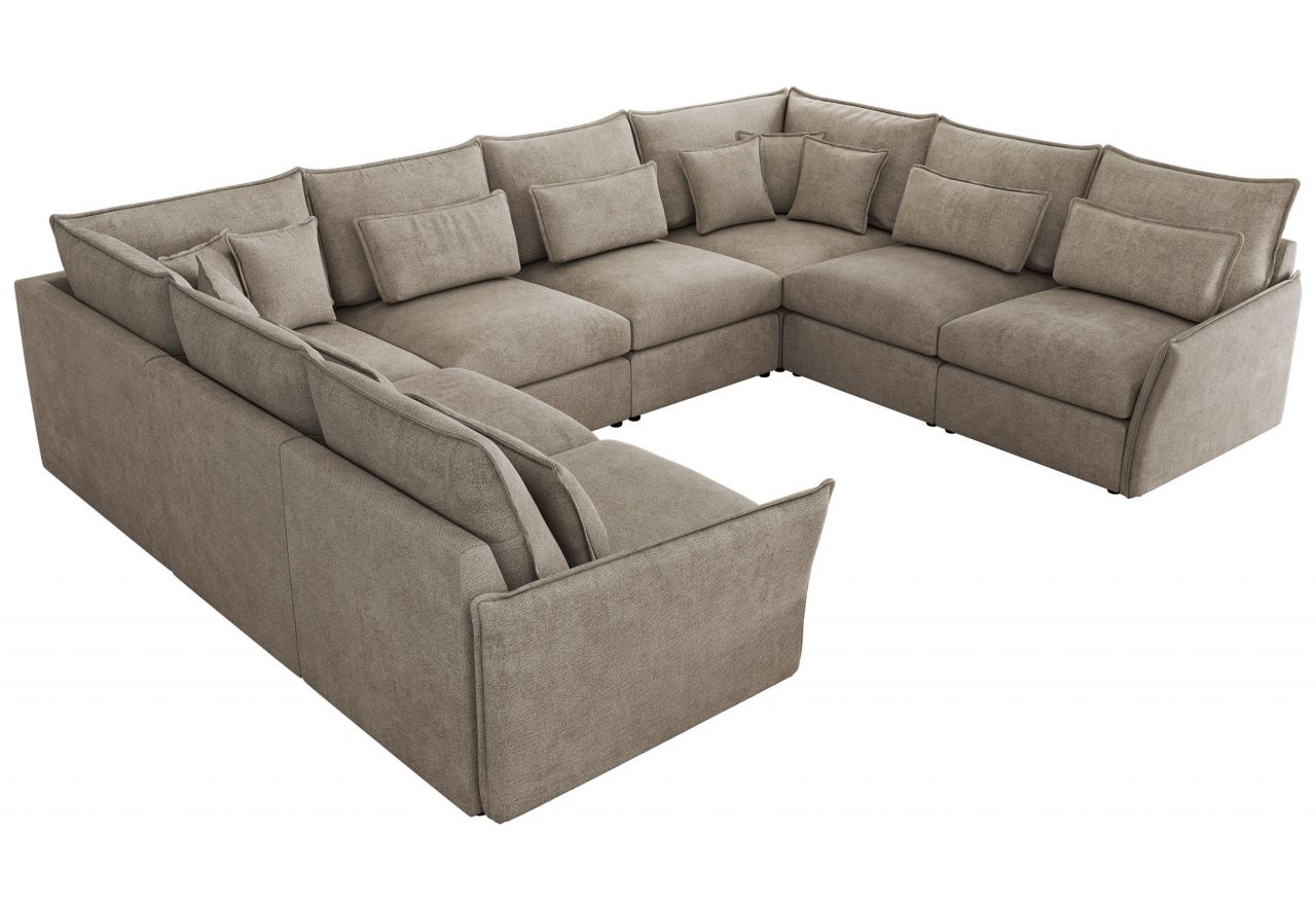 Narożnik - VERSO U 8M - uniwersalny - beżowy, struktura