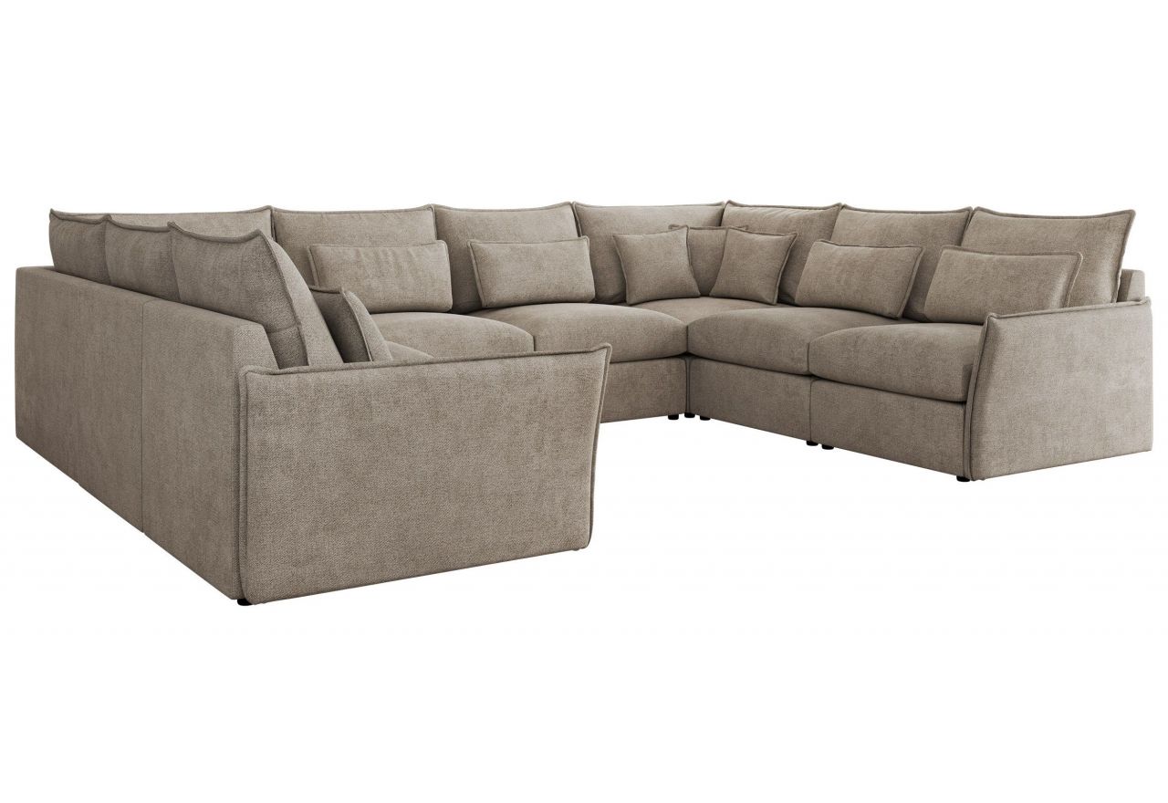 Narożnik - VERSO U 8M - uniwersalny - beżowy, struktura