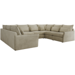 Narożnik - VERSO U 8M - uniwersalny - beżowy, welvet