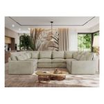 Narożnik - VERSO U 8M - uniwersalny - beżowy, welvet