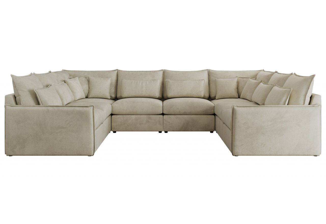 Narożnik - VERSO U 8M - uniwersalny - beżowy, welvet