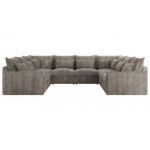 Narożnik - VERSO U 8M - uniwersalny - jasnobrązowy, sztruks