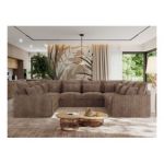 Narożnik - VERSO U 8M - uniwersalny - brązowy, sztruks