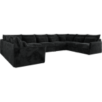 Narożnik - VERSO U 9M - uniwersalny - ciemnoszary, plusz