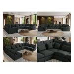 Narożnik - VERSO U 9M - uniwersalny - ciemnoszary, struktura