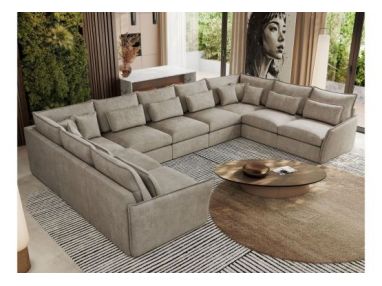 Narożnik - VERSO U 9M - uniwersalny - beżowy, struktura