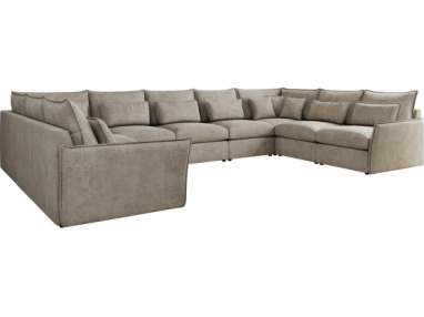 Narożnik - VERSO U 9M - uniwersalny - beżowy, struktura