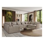 Narożnik - VERSO U 9M - uniwersalny - beżowy, struktura