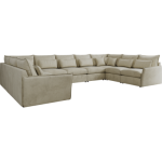 Narożnik - VERSO U 9M - uniwersalny - beżowy, welvet