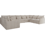 Narożnik - VERSO U 9M - uniwersalny - beżowy, sztruks