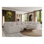 Narożnik - VERSO U 9M - uniwersalny - beżowy, sztruks