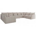 Narożnik - VERSO U 9M - uniwersalny - beżowy, sztruks