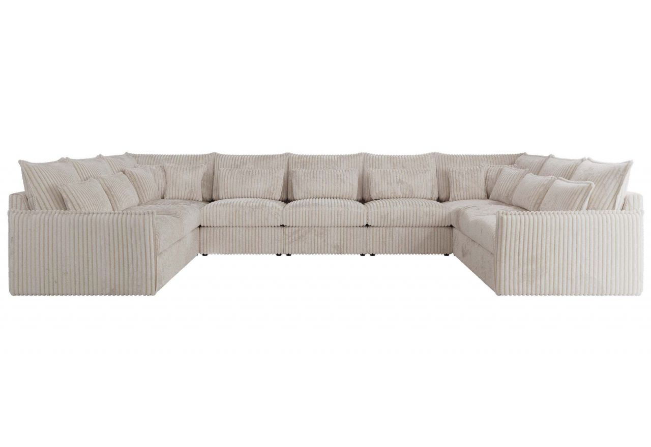 Narożnik - VERSO U 9M - uniwersalny - beżowy, sztruks