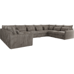 Narożnik - VERSO U 9M - uniwersalny - jasnobrązowy, sztruks