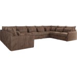 Narożnik - VERSO U 9M - uniwersalny - brązowy, sztruks