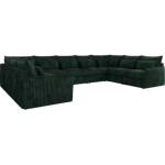 Narożnik - VERSO U 9M - uniwersalny - ciemnozielony, sztruks