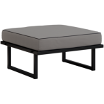 Metalowa pufa ogrodowa ELBA P1 - szary