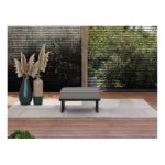 Metalowa pufa ogrodowa ELBA P1 - szary